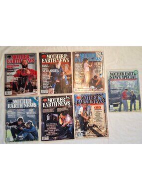 1988 Mother Earth News Magazine Lot 7 Vintage Homesteading Self Sustainability